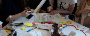 Prototyping - Impression vom easymedia Team beim Global Service Jam 2018 in Dresden