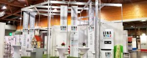 Messestand für LENA auf der LBA 2018