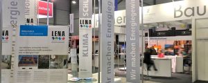 Messestand der Landesenergieagentur Sachsen-Anhalt GmbH auf der SaaleBAU