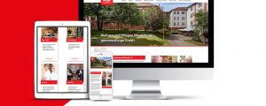 Wohnen und Pflegen Magdeburg - Webseite in responsivem Design