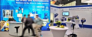 Impressionen des Gemeinschaftsstandes auf der wire 2018 in Düsseldorf